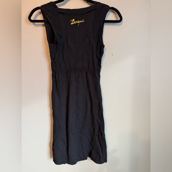 Desigual black dress with design Sz. Med - Picture 4 of 10